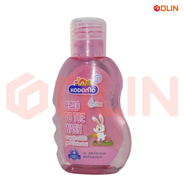 Kodomo Heads to Toe Wash, (0+) Thailand (Pink ), 100ml