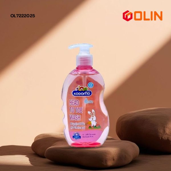Kodomo Heads to Toe Wash, (0+) Thailand (Pink), 400ml