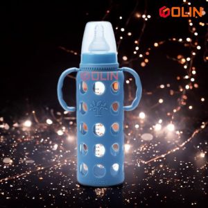 Mimitree Feder Covered Glass 240 ml, 6+,(Blue)