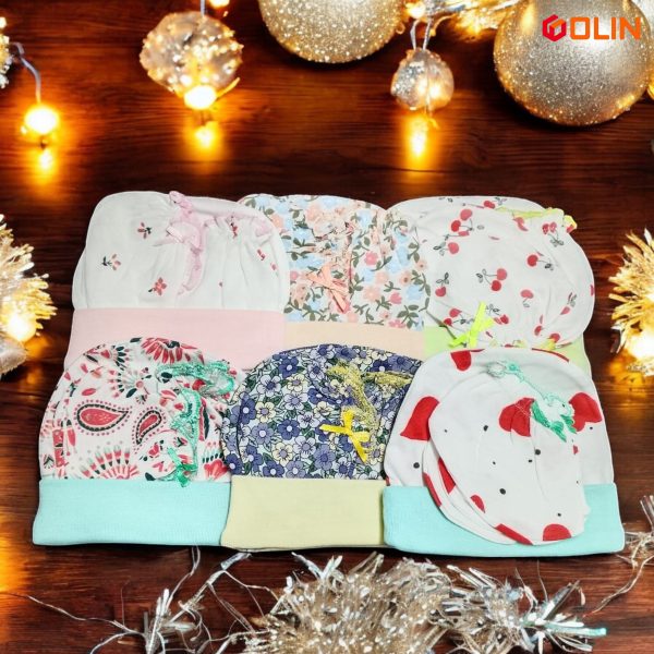 Baby Hat- Set (হাত,পা বন্ধনীসহ)