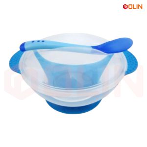 Apple Bear খিচুড়ি বাটি – গরম খাবার খাওয়ানোর সহজ সমাধান, (Blue)