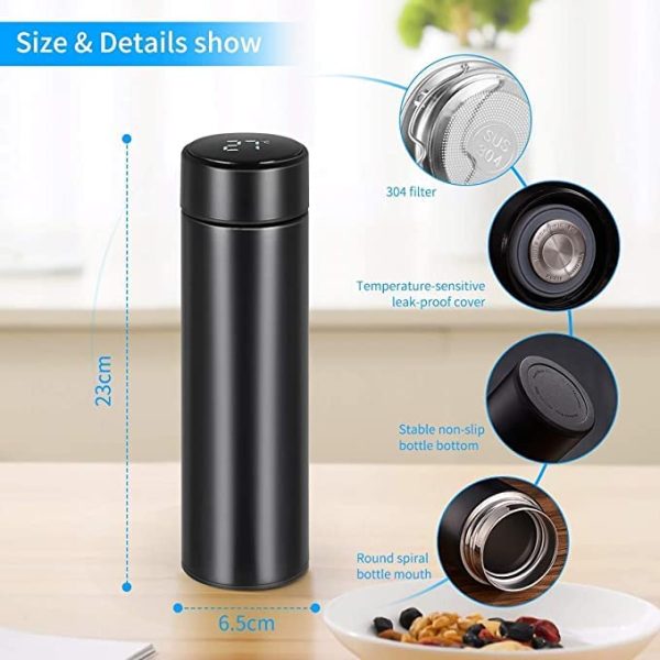 Vacuum Flask with LED Temperature Display - 500ml - Image 10