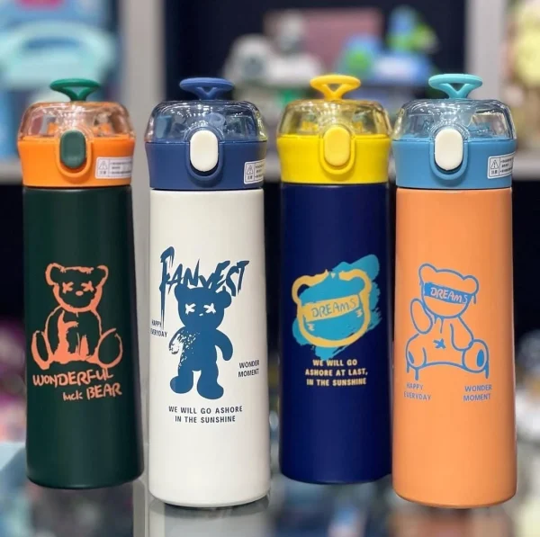 YoUCuP Stainless Steel Thermos Flask Water Bottle with Straw, 500 ML - Image 5