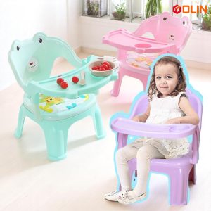 Feeding Chair, (with Tray Strong and Durable Plastic Chair for Kids)