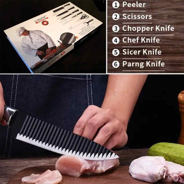 Zepter Kitchen Knife Set (6 Pcs) - Image 6