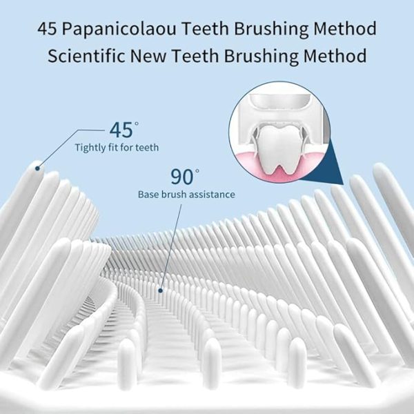 Toothbrush U Shaped For Kids, Soft Silicone Brush Head Whole Mouth with Handle 360 ° - Image 6