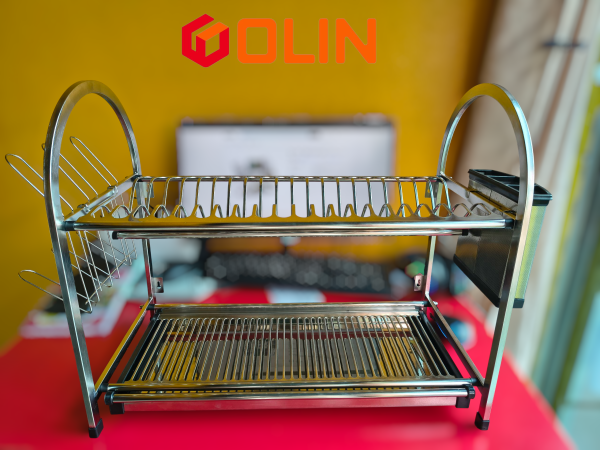 Miyako High Quality Kitchenwar 2 Layer Dish Rack. - Image 3